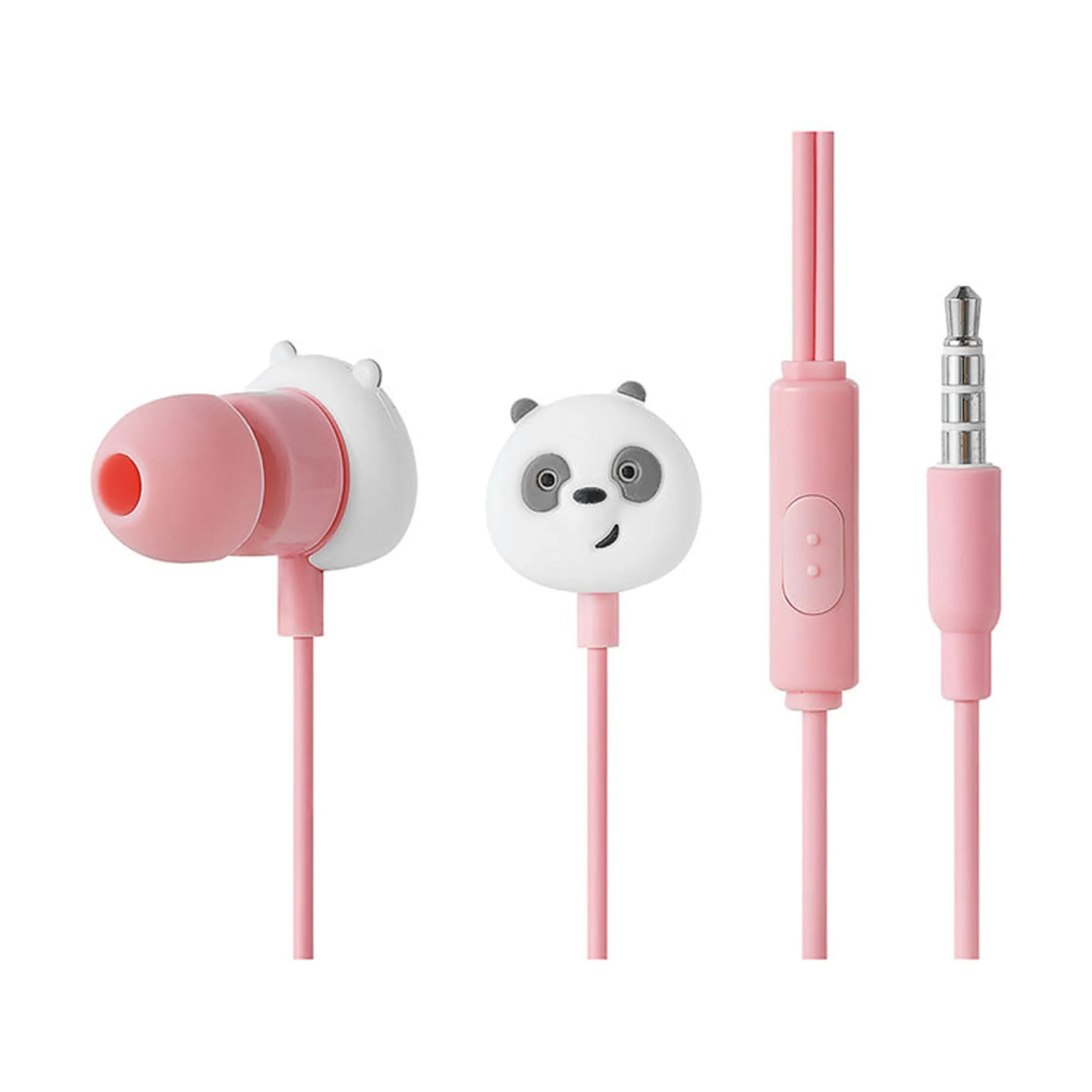 Auricolari Panda Di We Bare Bears Rosa*MINISO