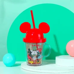 Borraccia Con Cannuccia Collezione Disney - (1Pz)*MINISO Outlet