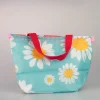 Borsa Porta Pranzo Fantasia Fiori - Azzurro*MINISO Outlet