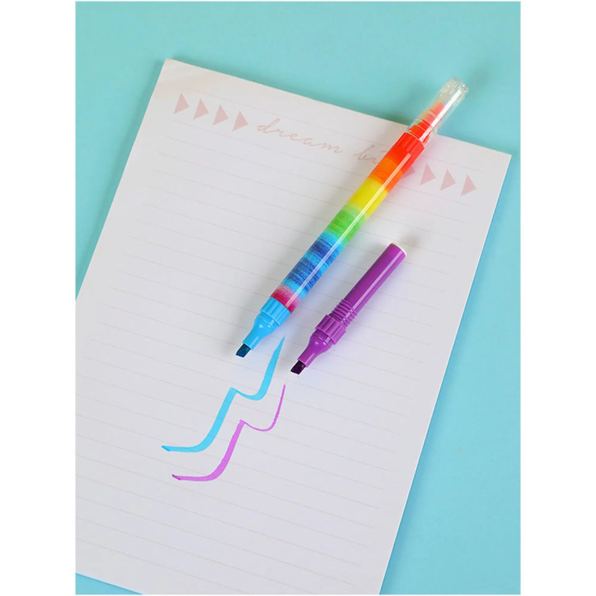 Evidenziatore Fluorescente A Doppia Punta*MINISO Online