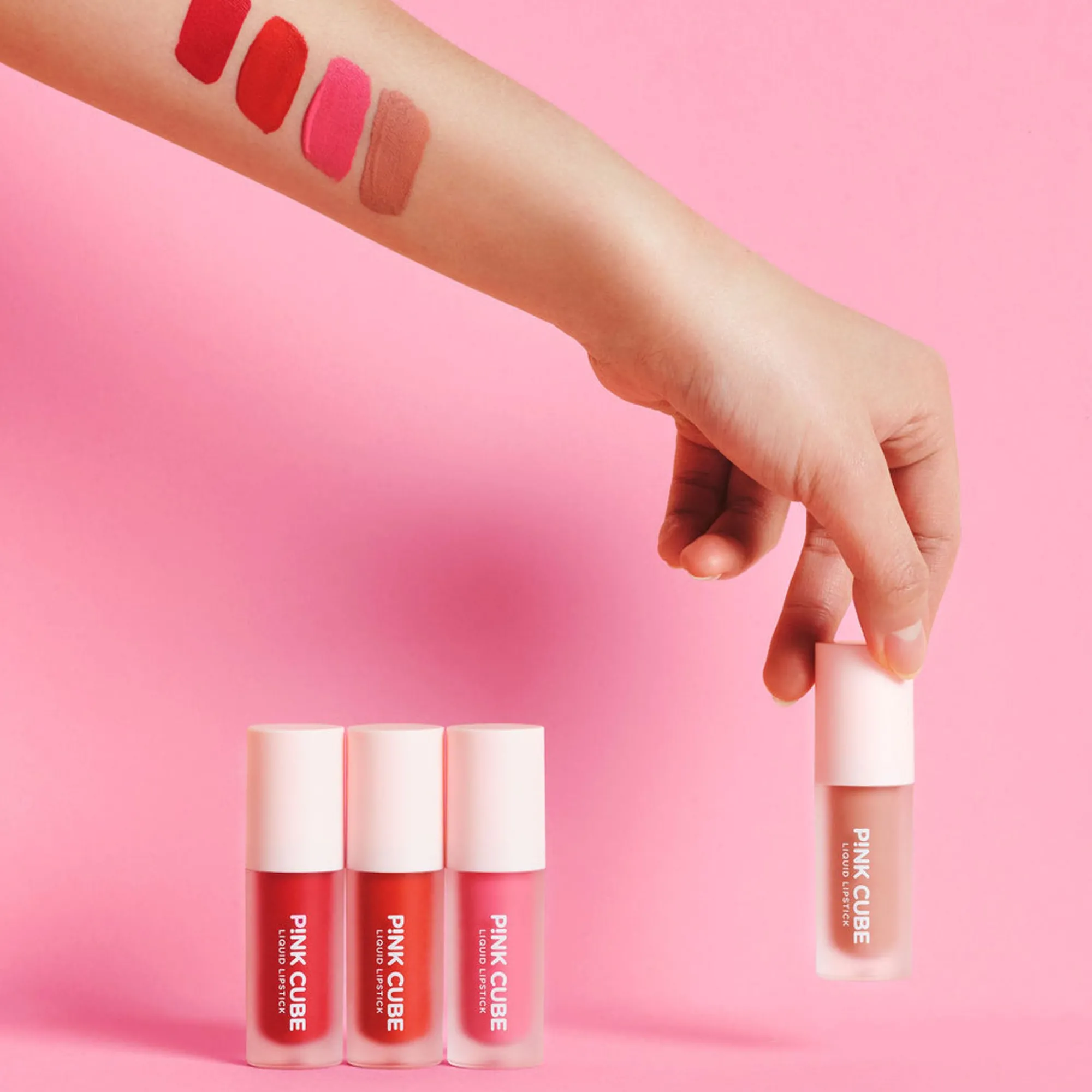 Liquid Lipstick - Pink Cube (02 Nuddy)*MINISO