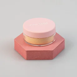 Loose Powder - Pink Cube (01 Banana)*MINISO