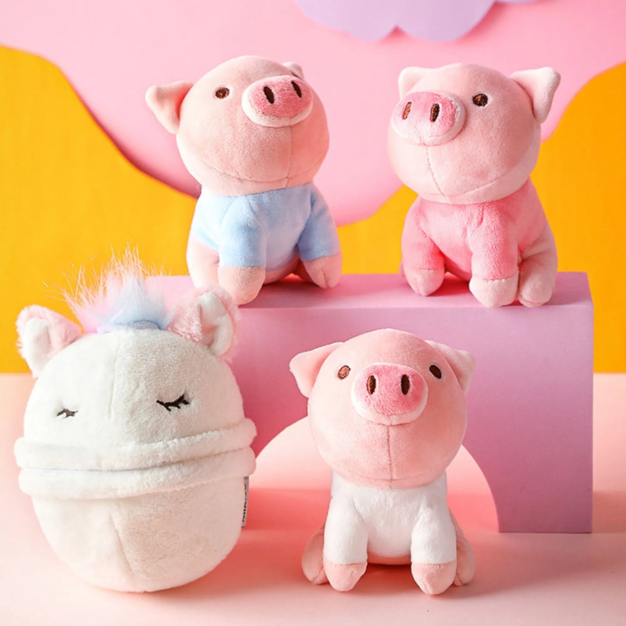 Peluche Unicorno Con Maialino (1Pz)*MINISO Outlet