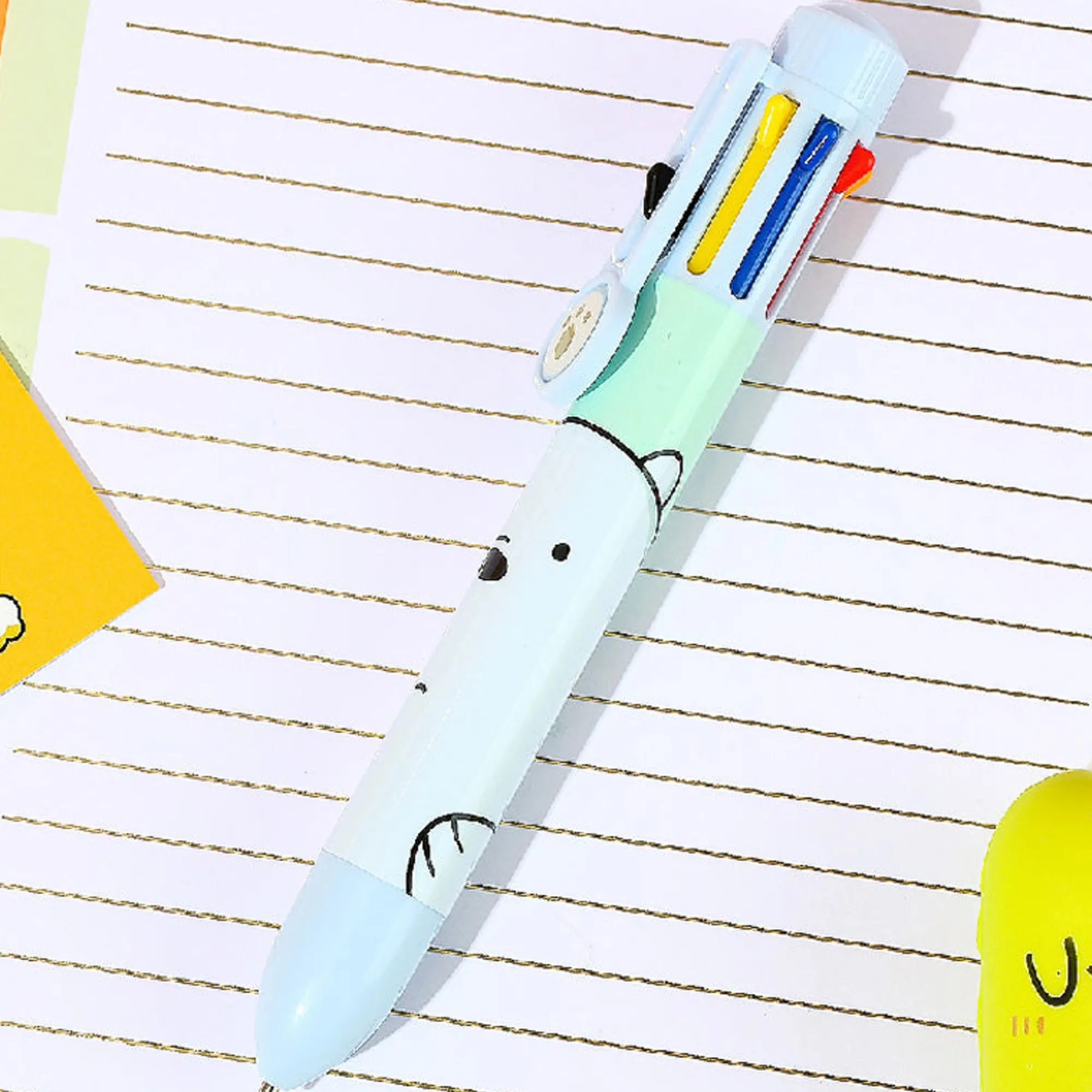 Penna We Bare Bears 8 Colori (1Pz)*MINISO New