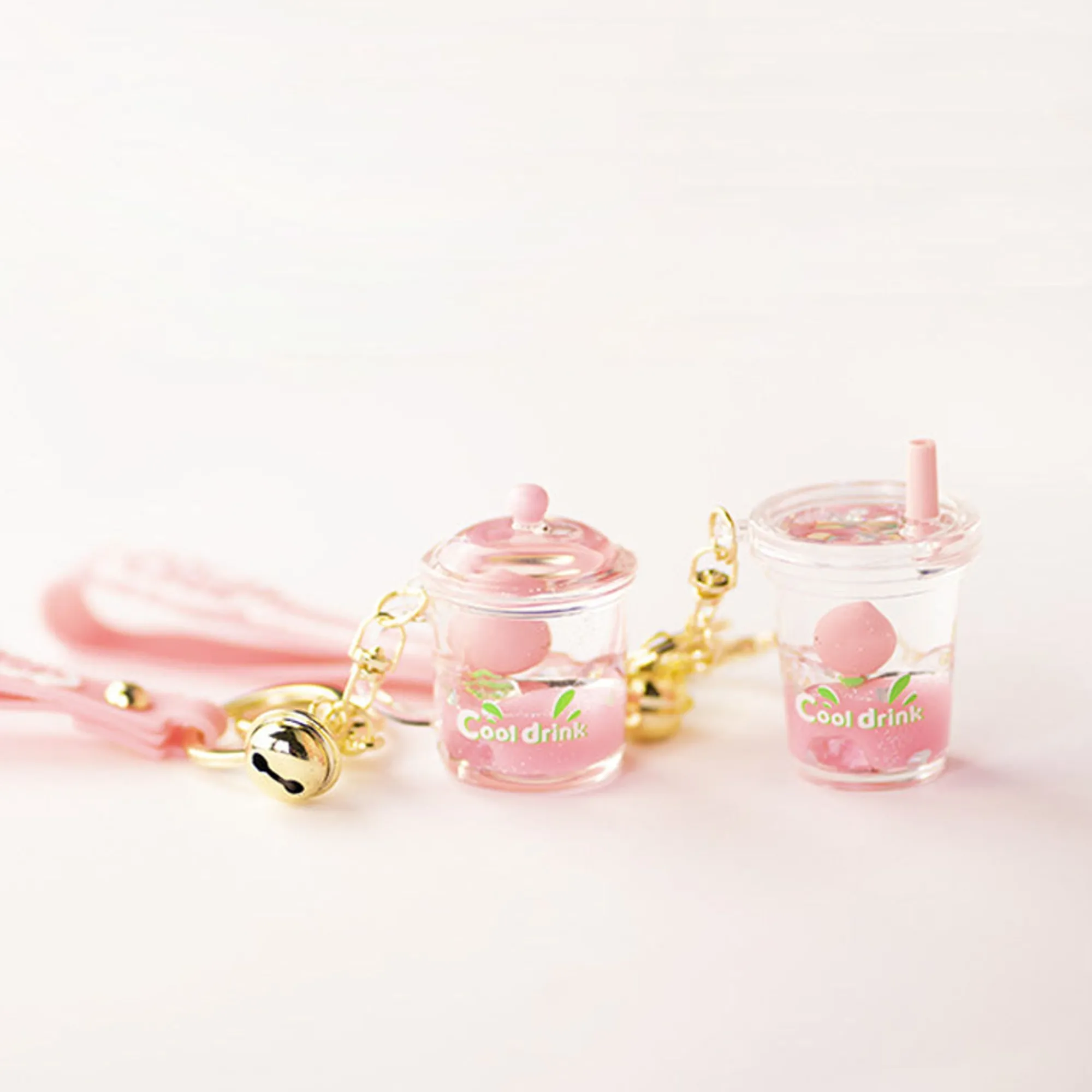 Portachiavi Cool Summer Drink - Rosa (1Pz)*MINISO Best