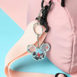 Portachiavi Mickey Mouse Glitterato Argento*MINISO Hot