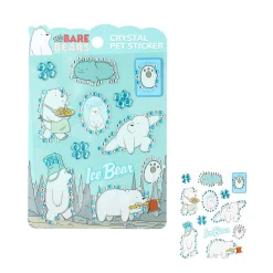 Stickers Con Brillantini Ice Bear - We Bare Bears*MINISO Online