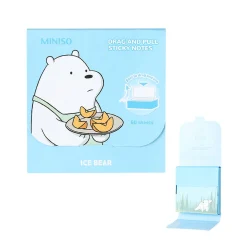 Sticky Notes Ice Bear - We Bare Bears*MINISO Clearance